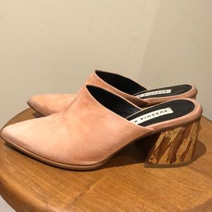 Eugenia Kim Pink block heel mule